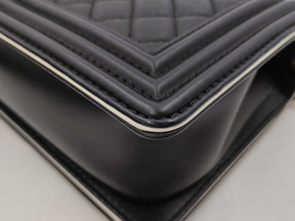 CHANEL Lambskin Boy Chain Shoulder Bag, No. 27