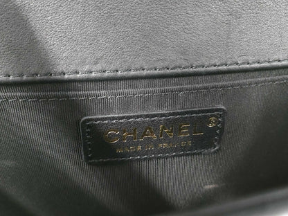 CHANEL Lambskin Boy Chain Shoulder Bag, No. 27
