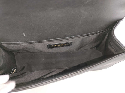 CHANEL Lambskin Boy Chain Shoulder Bag, No. 27