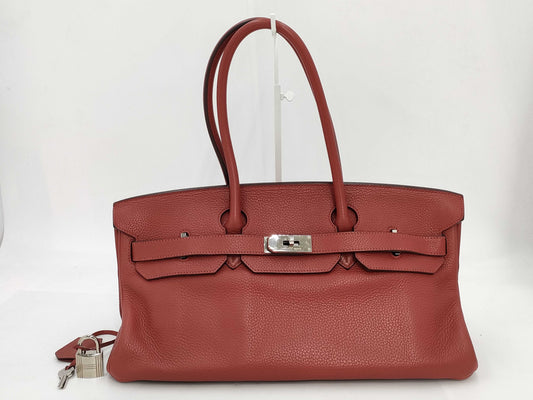 HERMES Shoulder Birkin Taurillon Shoulder Bag with M Stamp