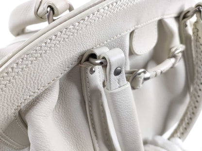 Dior Leather Hand Ivory Handbag