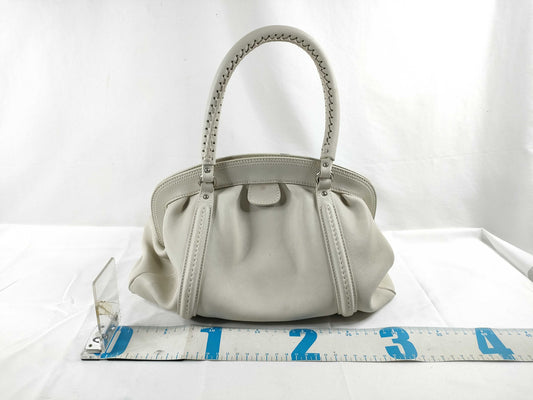 Dior Leather Hand Ivory Handbag