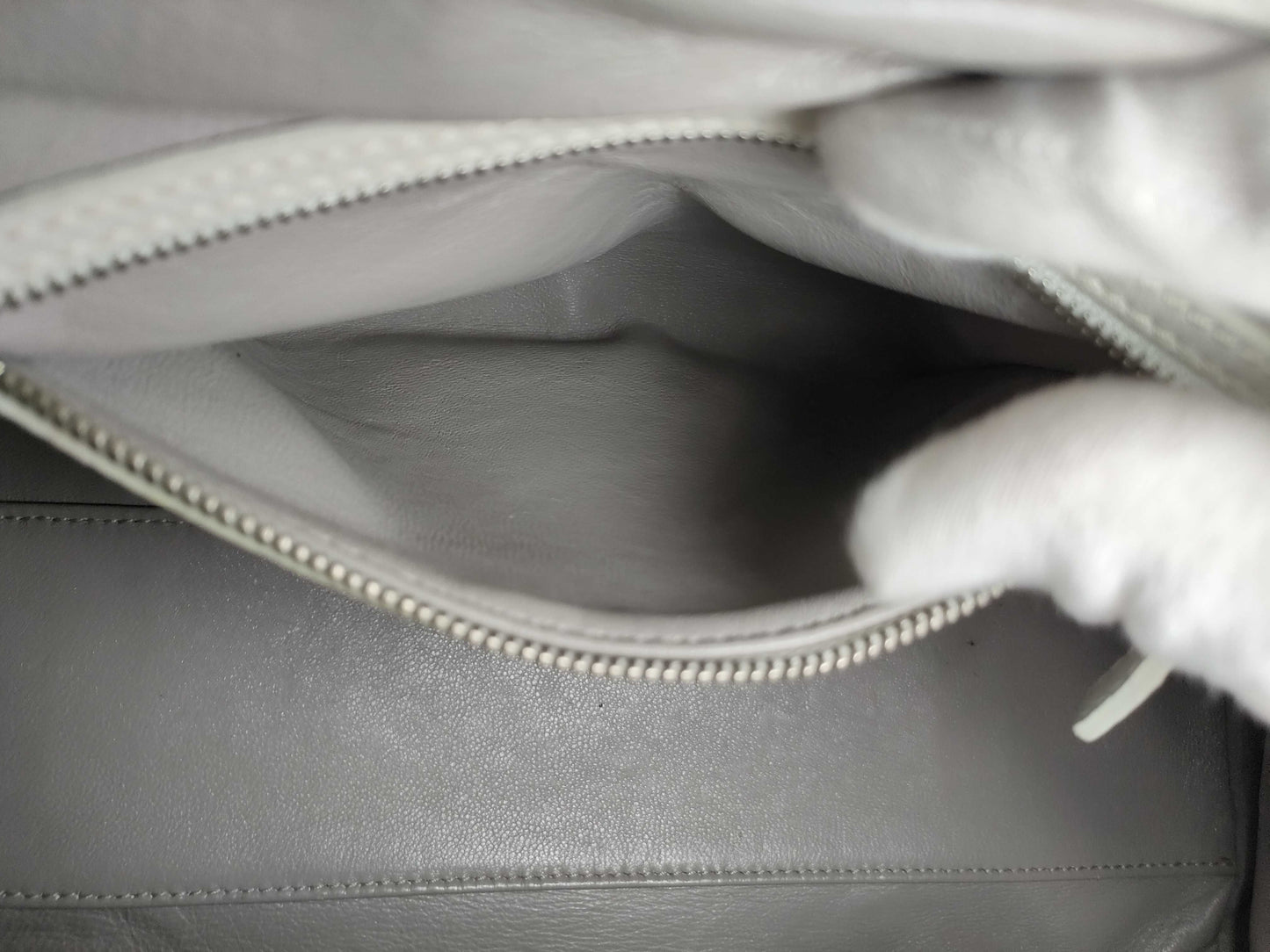 Dior Leather Hand Ivory Handbag