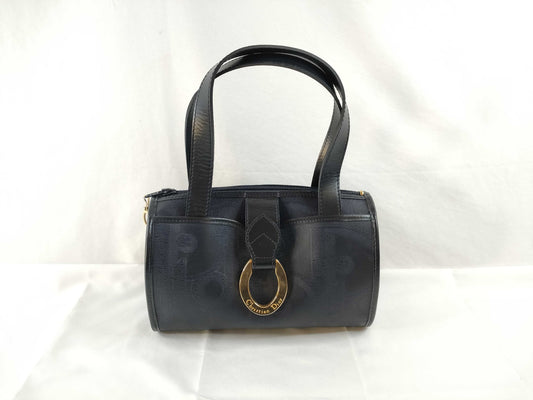 Dior Trotter PVC Mini Boston Handbag in Navy