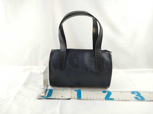 Dior Trotter PVC Mini Boston Handbag in Navy