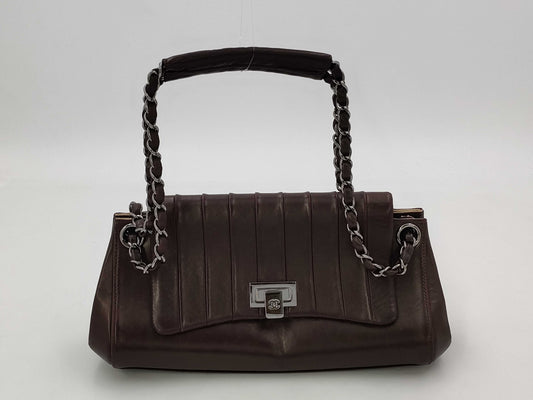 CHANEL Mademoiselle Shoulder Bag, Brown, No. 7