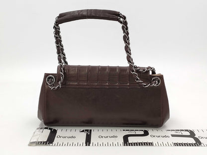CHANEL Mademoiselle Shoulder Bag, Brown, No. 7
