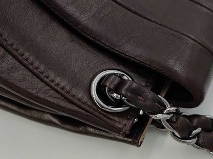 CHANEL Mademoiselle Shoulder Bag, Brown, No. 7