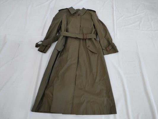 BURBERRY Long Trench Coat with Belt and Liner, Nova Check Lining, Iridescent Color, 9AB2 C-TK83 Coat
