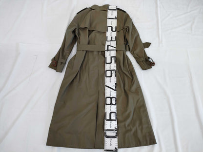 BURBERRY Long Trench Coat with Belt and Liner, Nova Check Lining, Iridescent Color, 9AB2 C-TK83 Coat