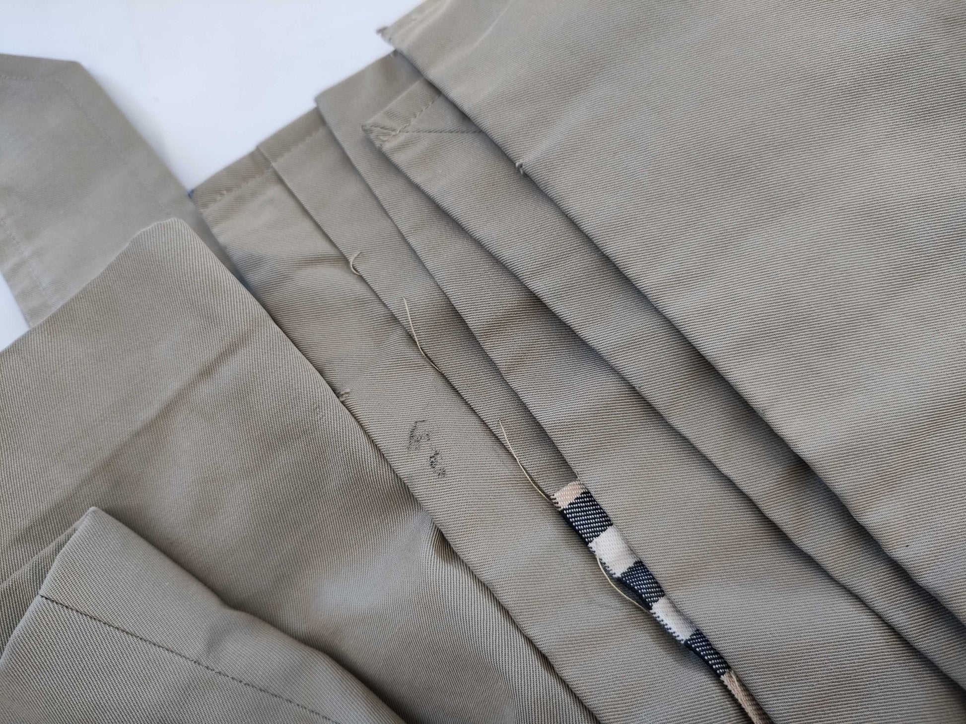 BURBERRY Belted Nova Check Khaki Long Coat with White Tag, 9AR C-TK83