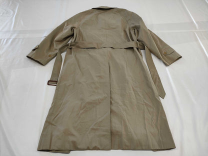 BURBERRY Belted Nova Check Khaki Long Coat with White Tag, 9AR C-TK83