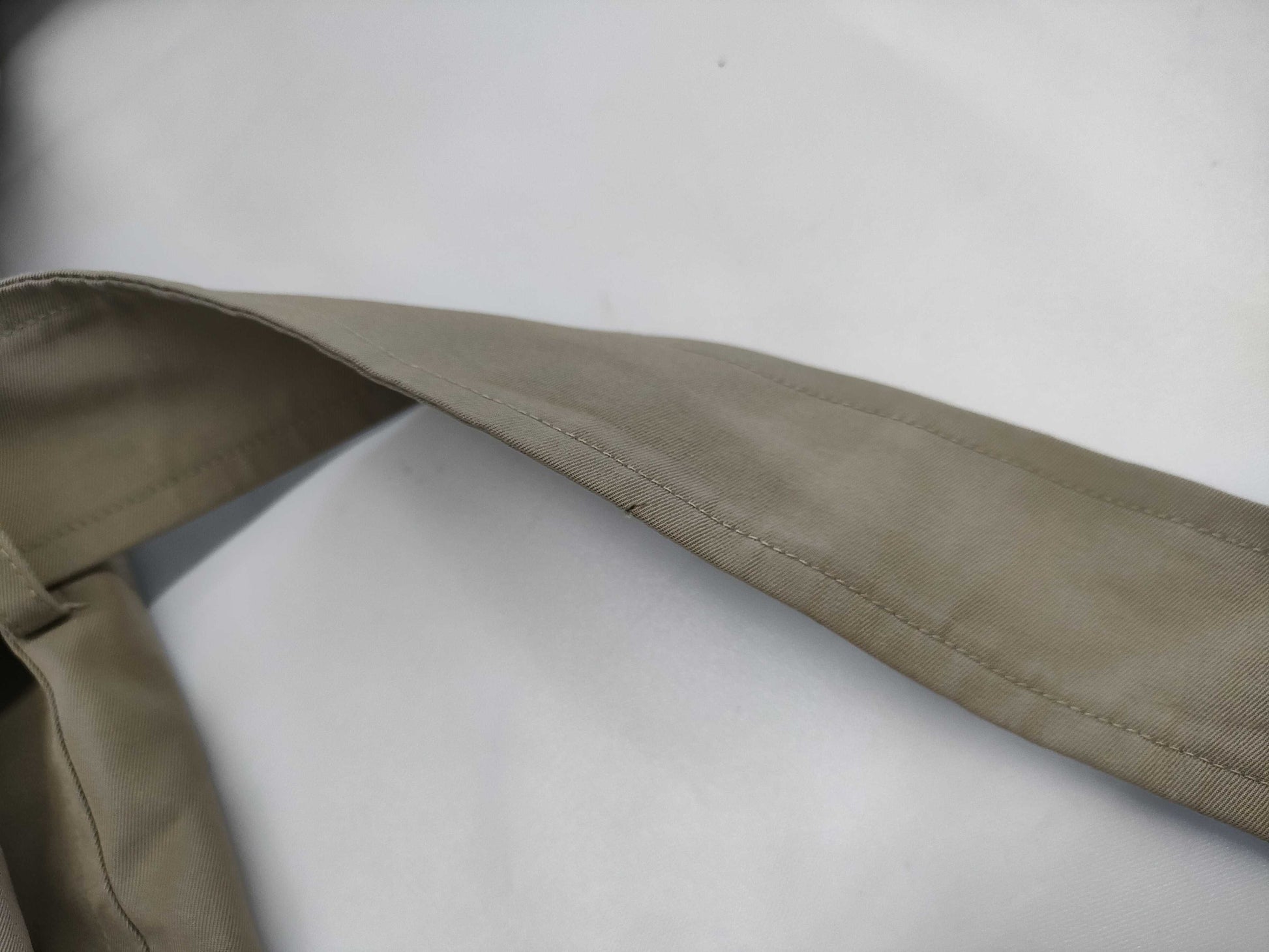 BURBERRY Belted Nova Check Khaki Long Coat with White Tag, 9AR C-TK83