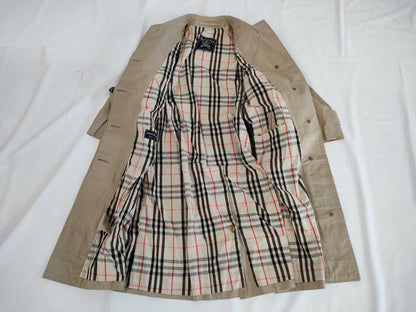 BURBERRY Women's Coat in Beige with Belt and Nova Check Lining