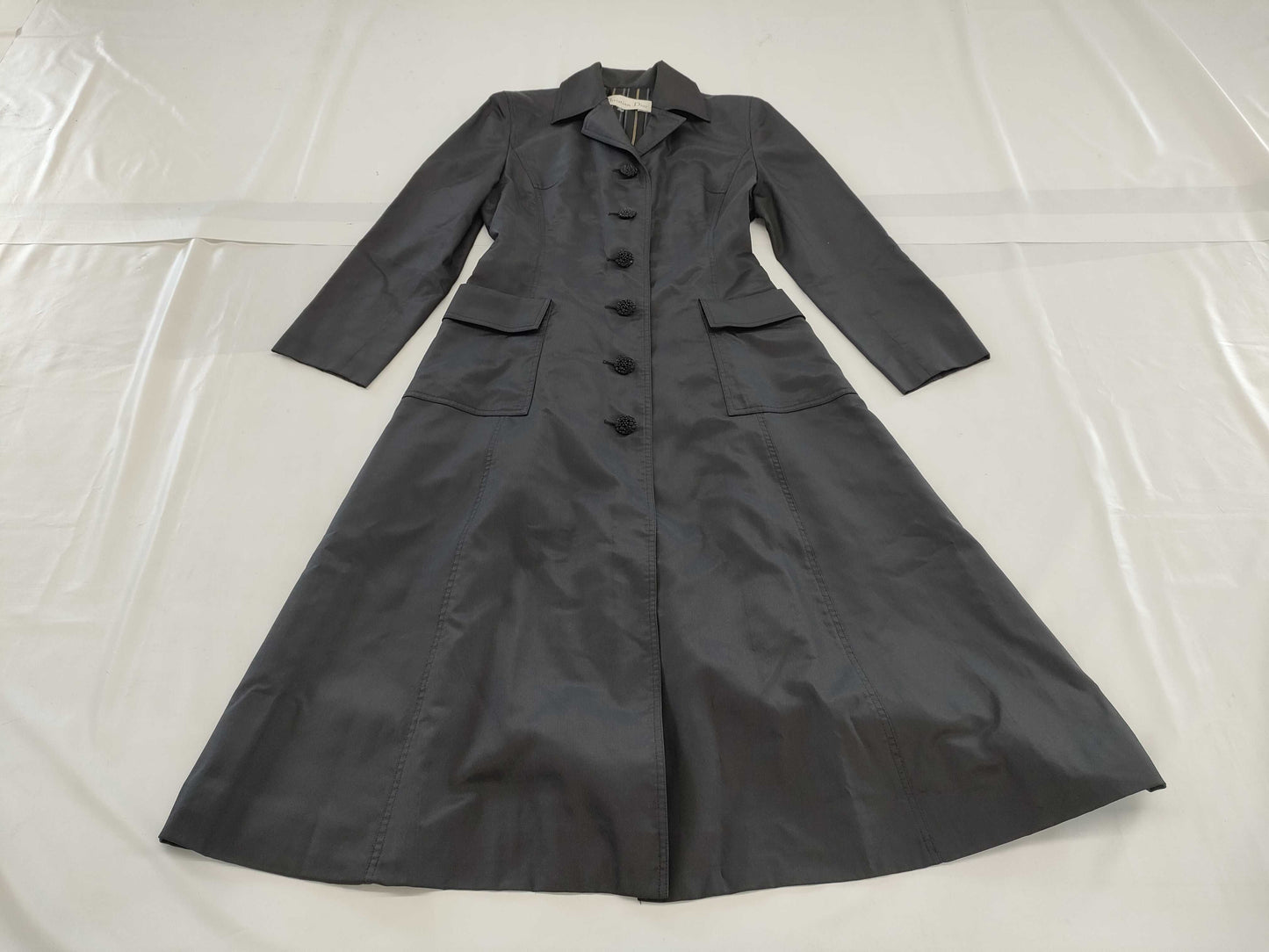 Dior Silk Flared Long Coat