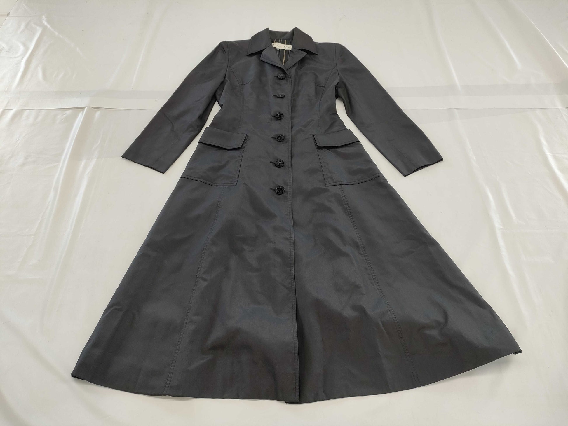 Dior Silk Flared Long Coat