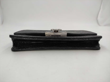 CHANEL Lizard Chain Wallet Shoulder Bag