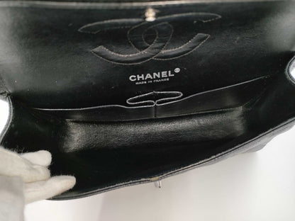 CHANEL Caviar Mato Double Flap Shoulder Bag