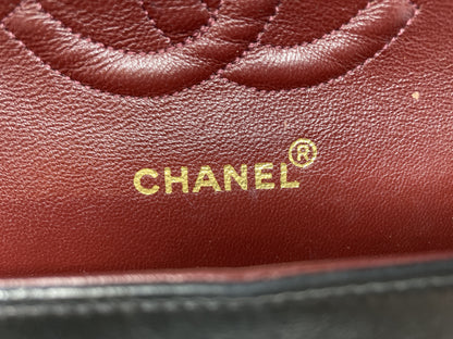 CHANEL CHANEL Shoulder Bag Matelasse Double Flap Black Shoulder Bag