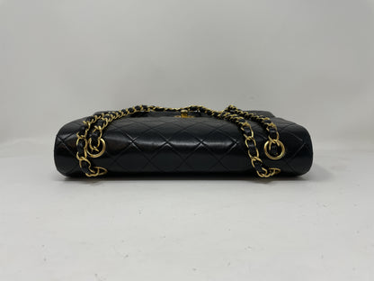 CHANEL CHANEL Shoulder Bag Matelasse Double Flap Black Shoulder Bag