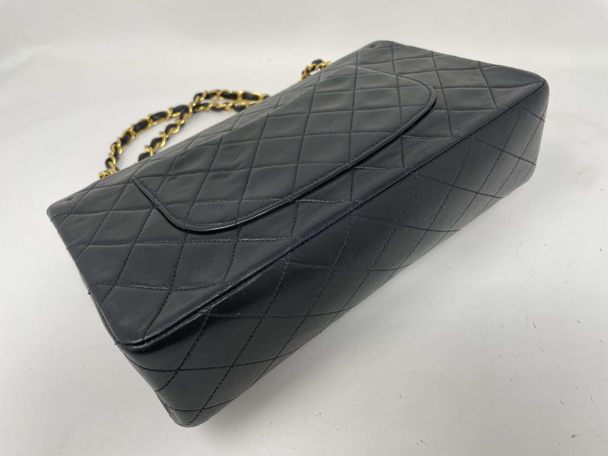 CHANEL CHANEL Shoulder Bag Matelasse Double Flap Black Shoulder Bag
