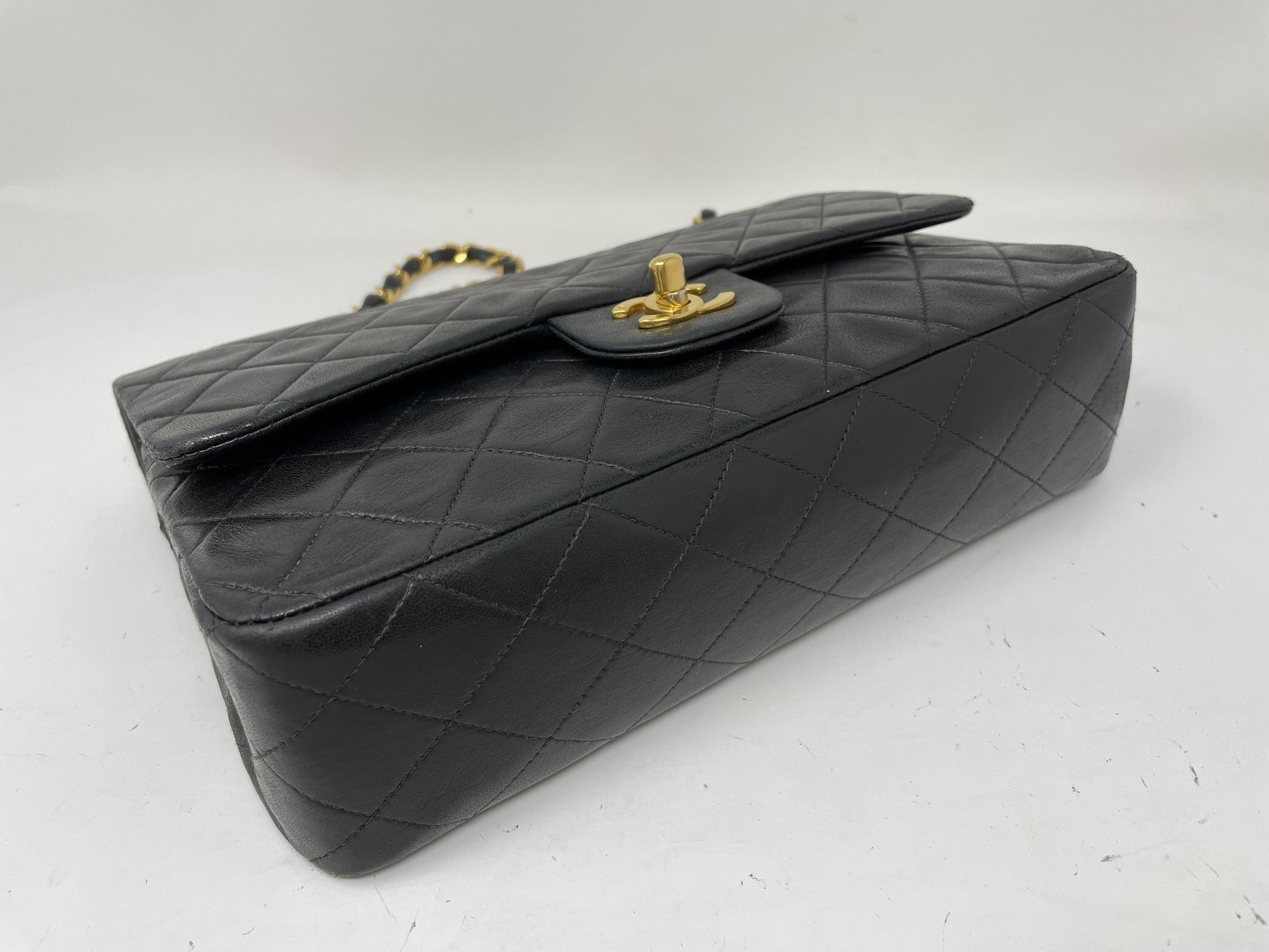 CHANEL CHANEL Matelasse Double Flap Shoulder Bag Black Shoulder Bag