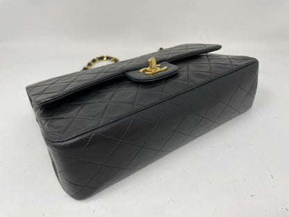 CHANEL CHANEL Matelasse Double Flap Shoulder Bag Black Shoulder Bag