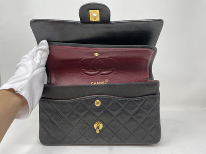 CHANEL CHANEL Matelasse Double Flap Shoulder Bag Black Shoulder Bag
