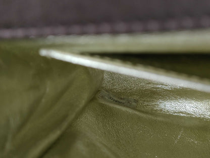CHANEL Satin Brown Shoulder Bag