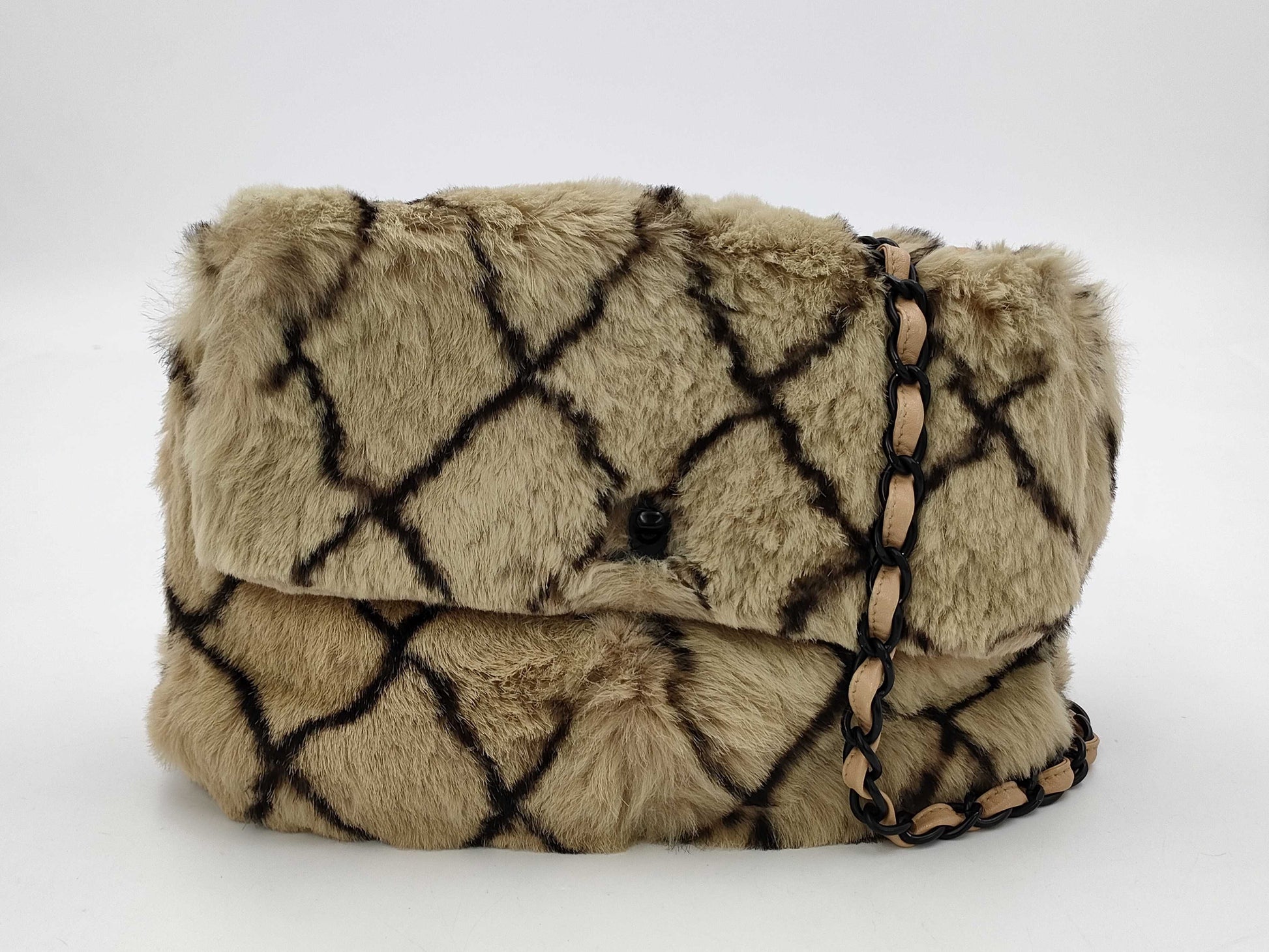 CHANEL Chanel Fur Matelasse Shoulder Bag