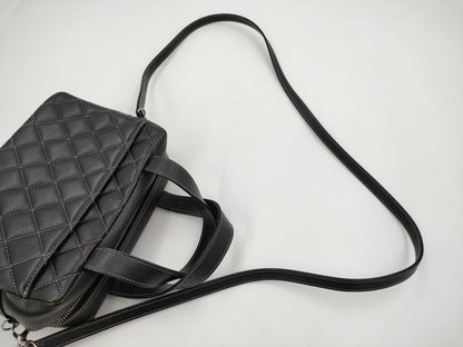CHANEL Deka Coco Mark 2-way Handbag