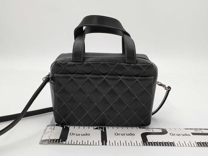 CHANEL Deka Coco Mark 2-way Handbag