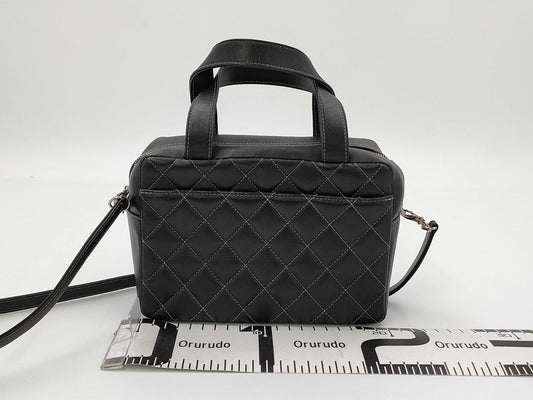 CHANEL Deka Coco Mark 2-way Handbag