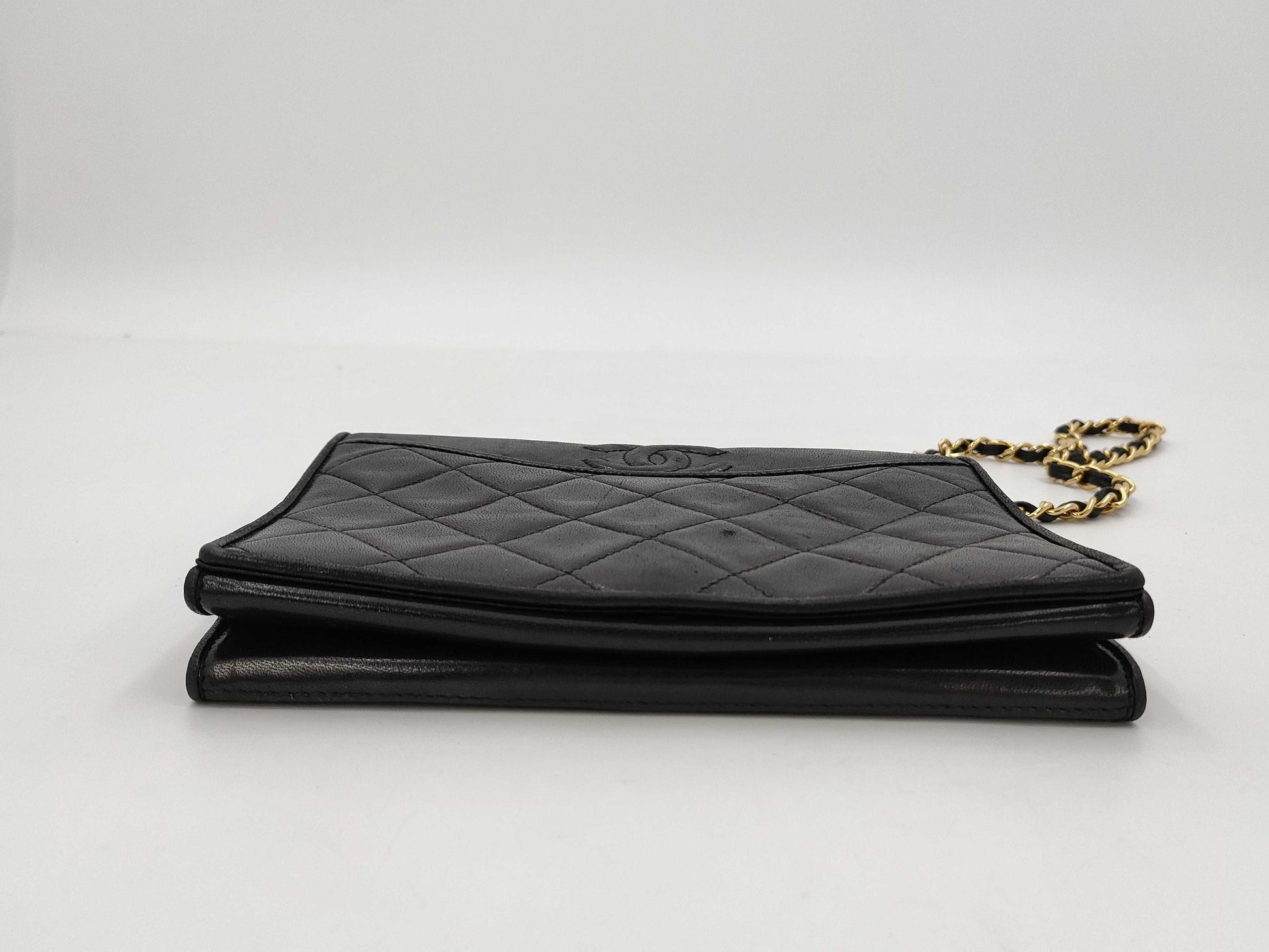 CHANEL Lamb Matelasse Coco Mark Shoulder Bag