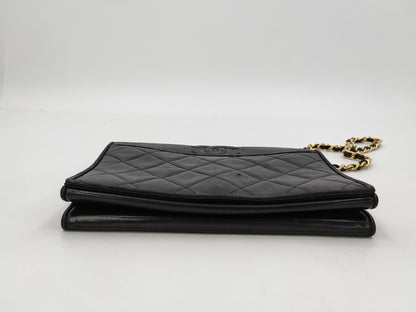 CHANEL Lamb Matelasse Coco Mark Shoulder Bag