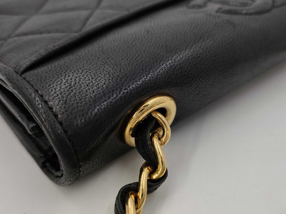 CHANEL Lamb Matelasse Coco Mark Shoulder Bag