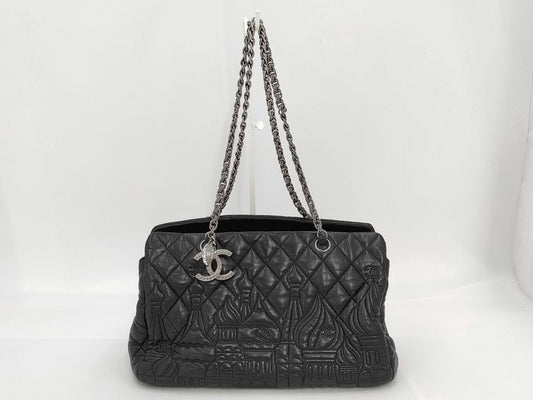 CHANEL Paris Moscow Line Lambskin Handbag