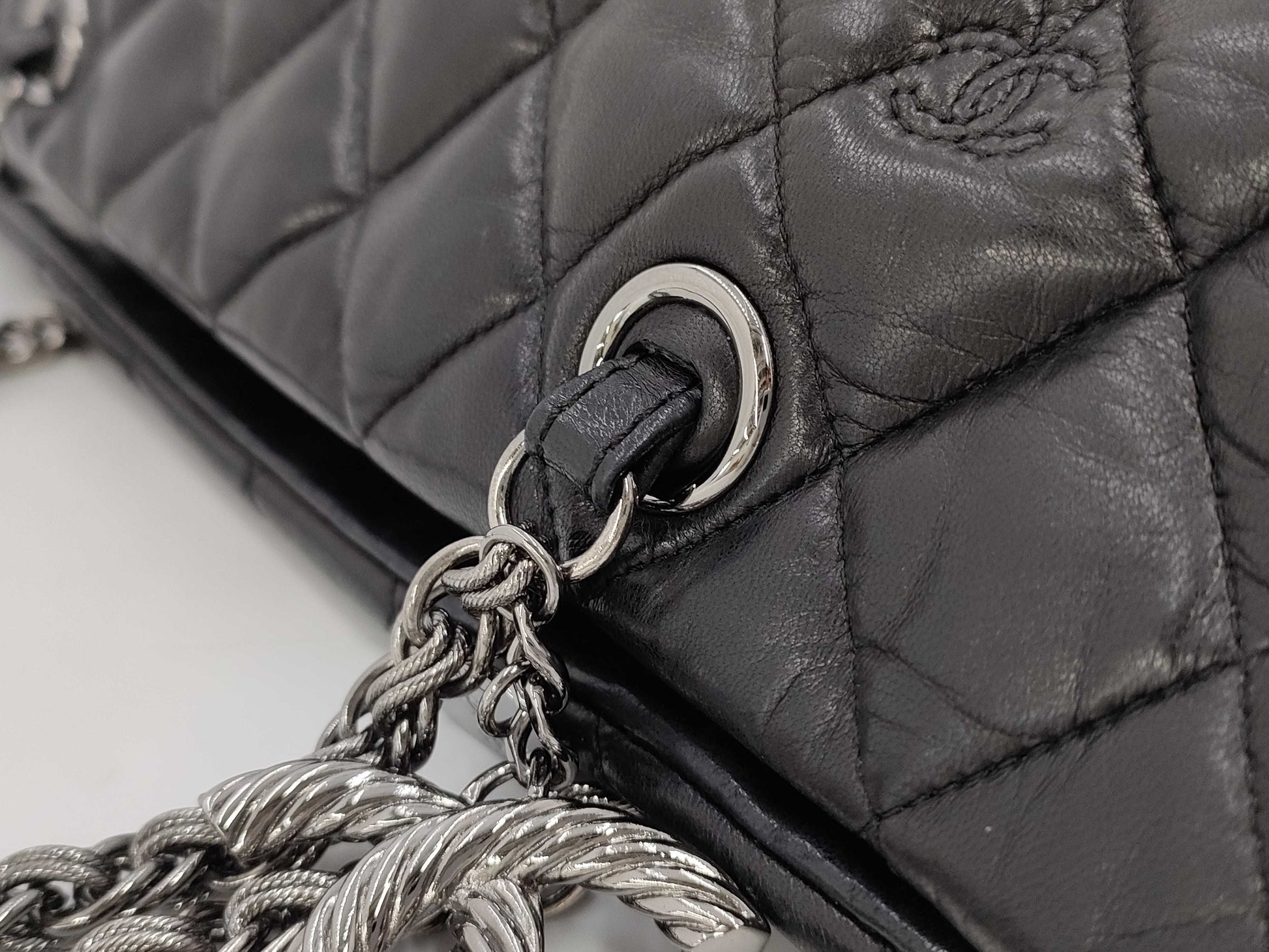 CHANEL Paris Moscow Line Lambskin Handbag