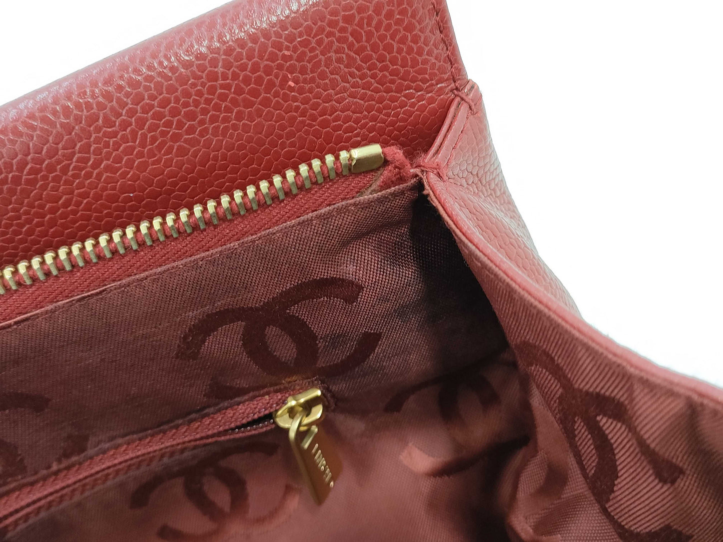 CHANEL Caviar Coco Mark Handbag