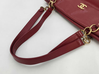 CHANEL Caviar Coco Mark Handbag