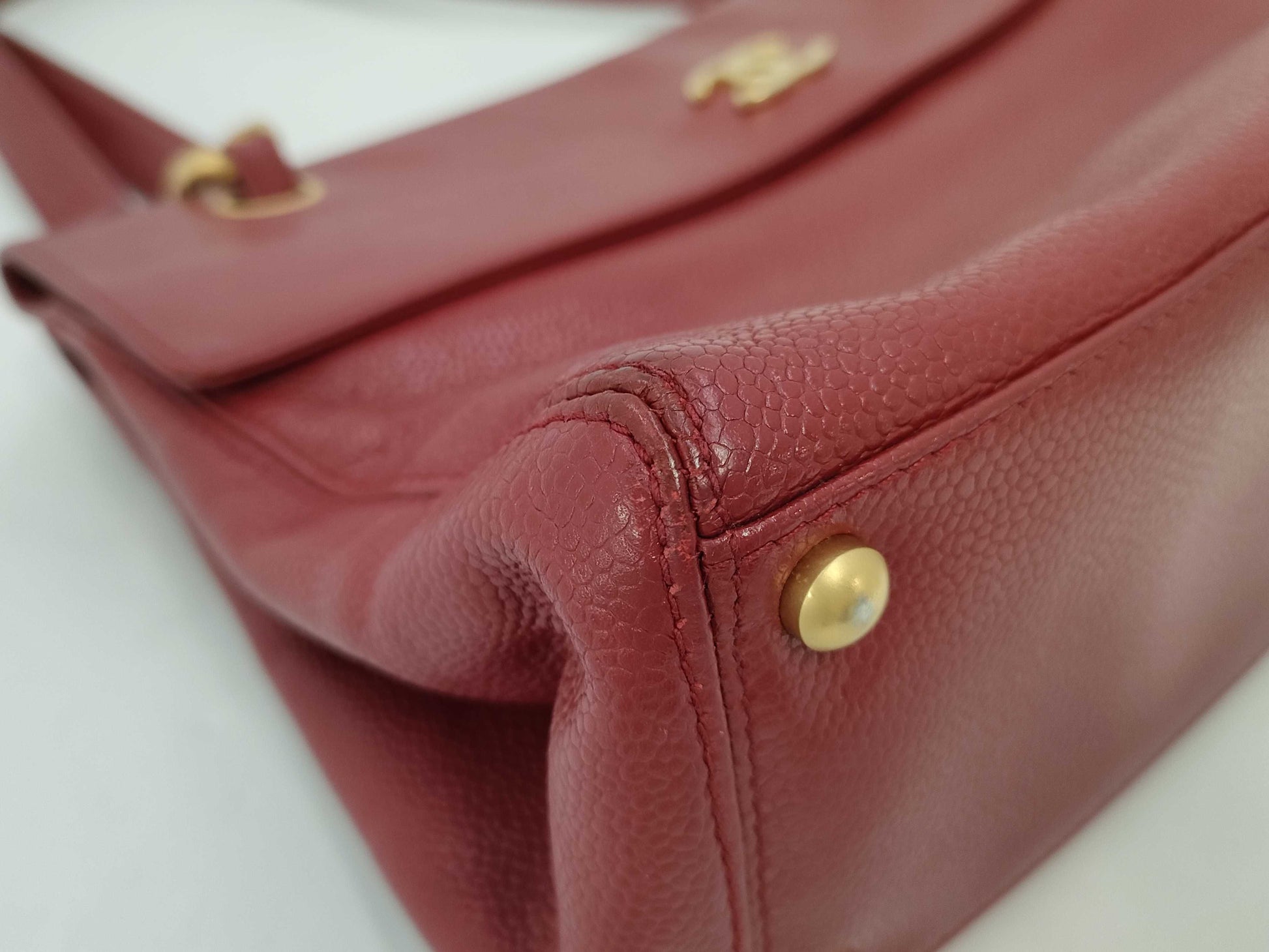 CHANEL Caviar Coco Mark Handbag