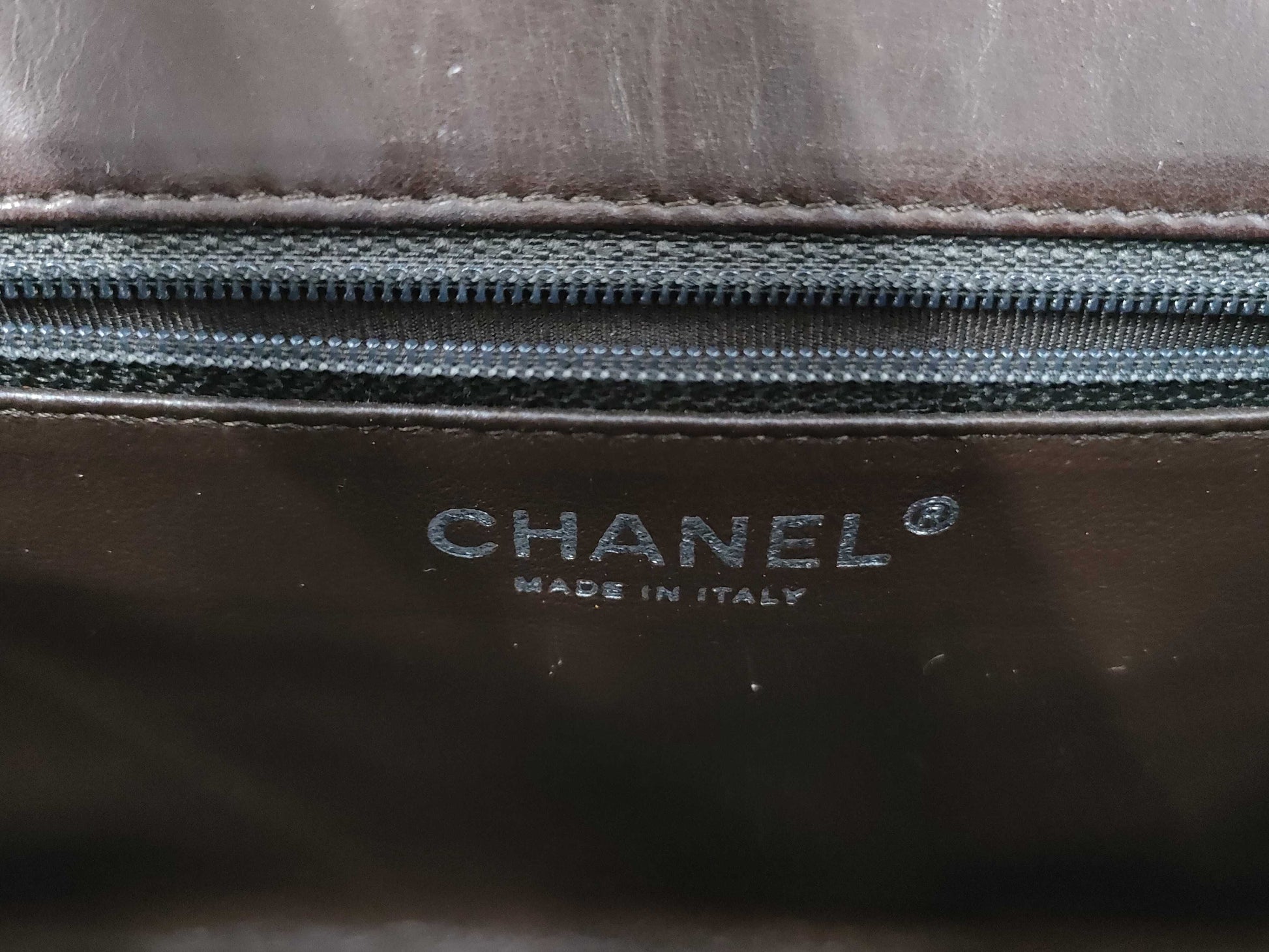 CHANEL Brown Lambskin Handbag