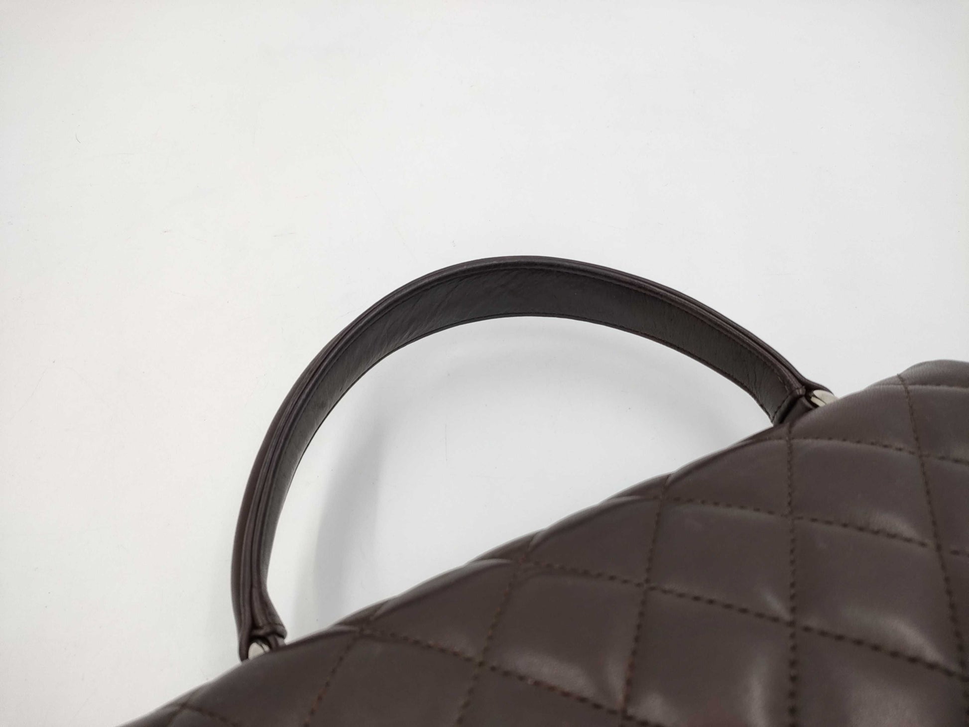 CHANEL Brown Lambskin Handbag
