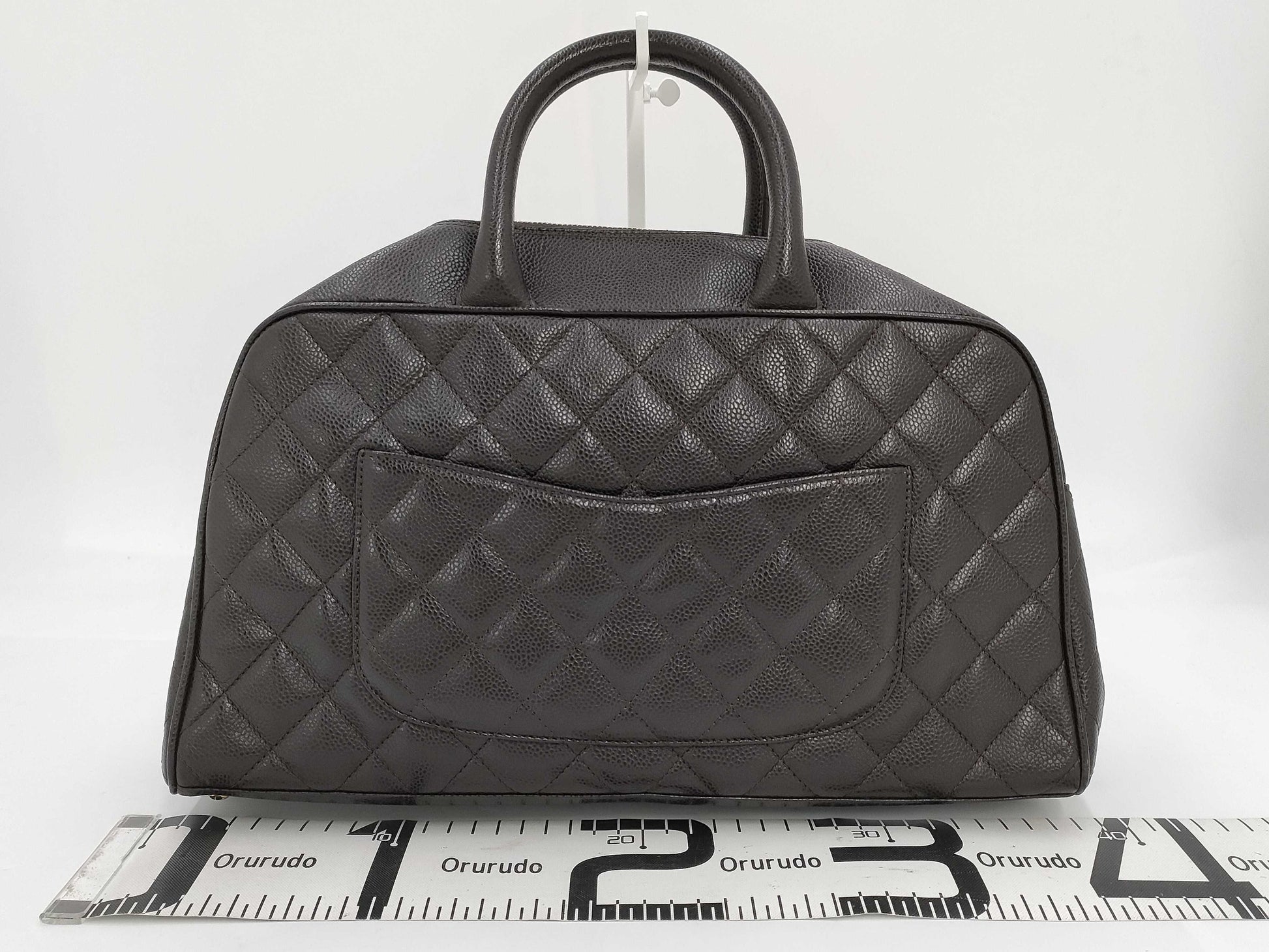 CHANEL Caviar Deca Coco Mark Handbag