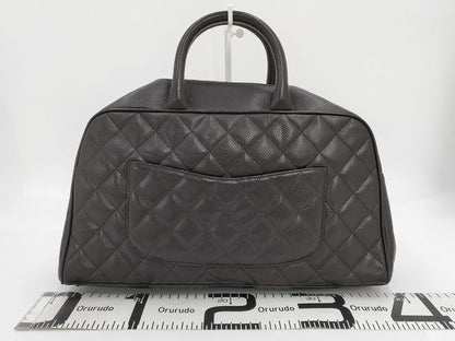 CHANEL Caviar Deca Coco Mark Handbag
