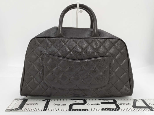 CHANEL Caviar Deca Coco Mark Handbag
