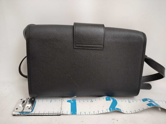 Yves Saint Laurent Cassandra Shoulder Bag in Black Leather