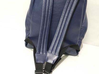 BALENCIAGA Everyday Leather Navy Backpack