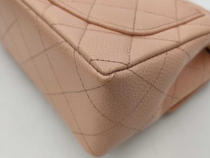 CHANEL CHANEL Mini Matelasse Caviar Skin Pink with Seal No. 8 Shoulder Bag