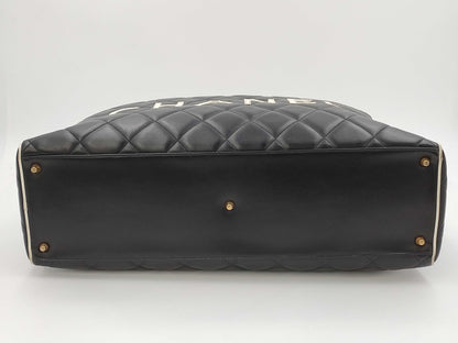 CHANEL Matelasse Lambskin Boston Bag with Seal, No. 3 Boston Bag